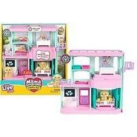 Little Live Pets Mama Surprise Families Baby Care Clinic Playset, Magically Reveal 3 Retriever Puppies, 2-Sided Playset (27.8cm/10.9in Wide, 23.8cm/9.3in High). Feed, Bathe, & Play, Fun Gift for Kids