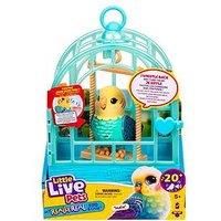 Little Live Pets My Really Real Bird & Cage - Indie, Interactive, Realistic Pet Bird, 20+ Sounds & Reactions (25cm/9,8in Cage, 10,9cm/4,3in Bird), Records & Repeats or Whistles Back, Carry & Display