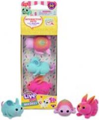Little Live Pets NeeDees Candy Series 3 Pack | Interactive Wearable Electronic Toy Pets That Responds to Care, Listen to Their Needs, Respond in Time and Score Points. 50+ Sounds & Reactions.