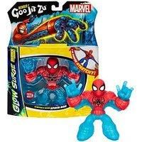 Heroes of Goo Jit Zu GLOW SURGE, Stretch And Glow Spider-Man, Super Stretchy Goo Filled Marvel Superhero Spider-Man. Stretch Him 3 Times his Size