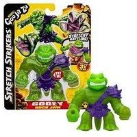 Heroes of Goo Jit Zu Stretch Strikers, Gooey Rock Jaw, Armored Up For Battle, With Unique Squishy Goo Filling, Stretches Up To 3 Times His Size