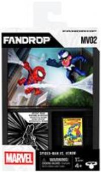 FANDROP MV02-Spider-Man VS. Venom, Combines A Displayable Diorama, Artifacts & Scene Marker That Creates An Elite Display To Enhance Any Spider-Man Collection, 4 Marvel To Collect