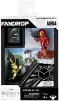 FANDROP MV04-Mavel Studios/' The Avengers - Iron Man VS. Loki, Combines An Epic Diorama, Artifacts & Scene Marker Creating A Display To Enhance Any Marvel Collection, 4 To Collect