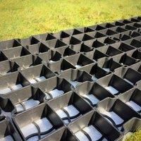 Ecobase Porous Pavers for Paths & driveways 1.5m2 Paving, Black, Covers Square metres, eg an Area Measuring 3 x 0.5m or 1.5 x 1m