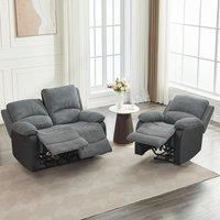 Electric Reclining Sofa Set, Sectional Sofa Suite - 1+2 Sofa Set