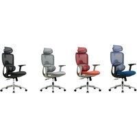 Ergonomic Office Chair with Breathable Fabric & 4D Adjustable Headrest