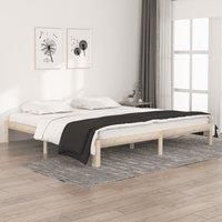 Bed Frame Solid Wood Pine 200x200 cm