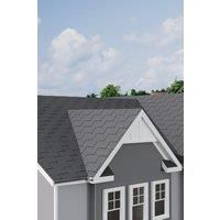 14Pcs Black Laminated Rectangular Self-Adhesive Asphalt Shingle Roofing, 2.03sqm