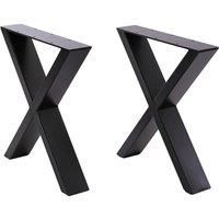 2Pcs X-Shaped Metal Furniture Replacement Legs