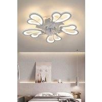 Modern Flower Shape LED Ceiling Fan Light