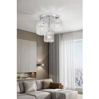 3-Light Crystal Ceiling Light