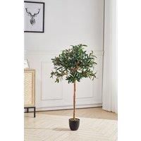 120Cm H Artificial Olive Tree Decorative Plant in Planter