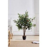 120Cm H Artificial Olive Tree in Planter for Decoration