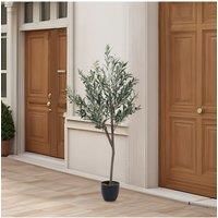 155Cm H Artificial Olive Tree in Pot for Decoration