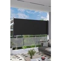 Outdoor Retractable Side Awning Balcony Sunshade Blind