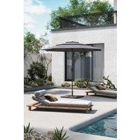 3-Tier Outdoor Garden Umbrella with Crank and HDPE Base