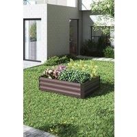 Rectangle Galvanized Steel Raised Garden Bed Planter Box For Veggie