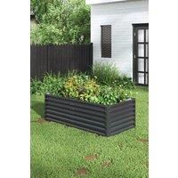Metal Rectangular Raised Garden Bed Planter Box