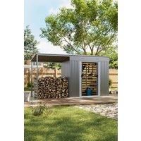 Outdoor Garden Metal Storage Shed with Lean-to