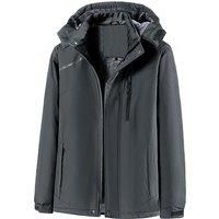 Winter Warm Fleece Jacket Windproof Coats with Detachable Hood