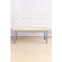 Natural Solid Pine Wood Dining Bench 90cm W x 35cm D x 44.5cm H