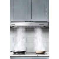 COMFEE 60cm Visor Cooker Hood Under Cabinet Range Hood Wall Mounted Extractor with LED