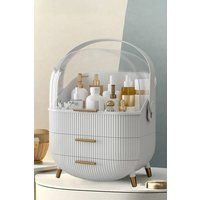 Modern Minimalist Cosmetic Organizer Storage Box with Drawers