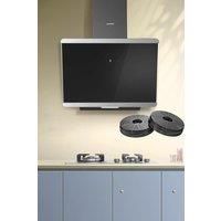 60CM Wall-mounted 3-Speed Angled Range Hood with Touch Screen