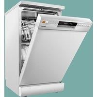 40cm Freestanding Dishwasher Dish Dryer 6 Programs 10 Place Settings with Delay-Start & Quick Wash Function