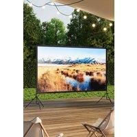 120" 3D 4K HD Outdoor Indoor 16:9 4K Portable Projector Screen with Stand