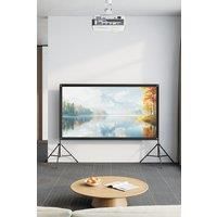 84" 3D 4K HD Outdoor Indoor 16:9 4K Portable Projector Screen with Stand