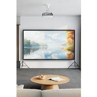 120" 3D 4K HD Outdoor Indoor 16:9 4K Portable Projector Screen with Stand