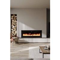 42 Inch Electrical Fireplace with Remote, 12 Vibrant Flame Colours, Adjustable Heating Modes, and Safety Features
