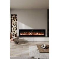60 Inch Electrical Fireplace with Remote, 12 Vibrant Flame Colours, Adjustable Heating Modes, and Safety Features