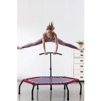48in Bungee Cords Hexagonal Red Trampoline with Adjustable T-Bar Handle