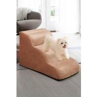 Brown Non-Slip Pet Steps with Removable Cover