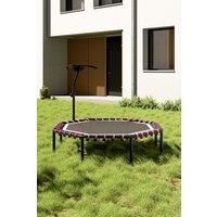 51 Inch Octagonal Pink Trampoline with Adjustable T-Bar Handle