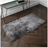 Grey Rectangle Sheepskin - 70 x 140cm