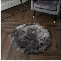 Grey Rectangle Sheepskin - Circle 70cm