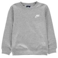 Nike Junior Brushed Sweatshirt - Boys 4-5 Yrs - Kids Fleece Top - New