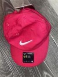 Girls Rush Pink Nike Cap - New Tags Red Heritage 86 Baseball Cap Age 4-7 Years