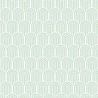 Hoopla Retro Arch Mint Green Matt Wallpaper Sample