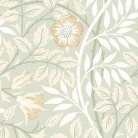 Hoopla Rosehip Trail Sage Green Matt Wallpaper Sample