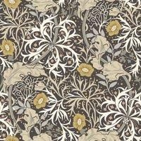Hoopla Seaweed Garden Slate Matt Wallpaper Sample