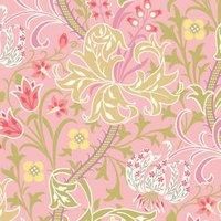 Hoopla Lily Ogee Rose Pink Matt Wallpaper - Sample