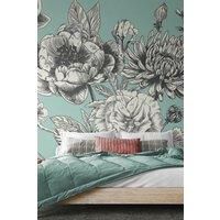 Large Rose Toile Wall Mural