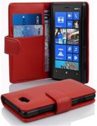 cadorabo Book Case works with Nokia Lumia in 820 Structured Faux