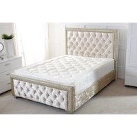 Wingback Sleigh Bed W/Memory Form Sprung Mattress