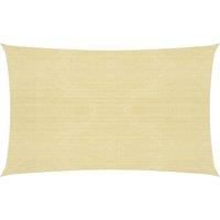 Sunshade Sail 160 g/m Beige 3x5 m HDPE