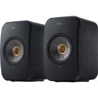 KEF LSX II - Wireless Bookshelf Speakers, Black | Active Speakers | TV | PC | Gaming | HDMI